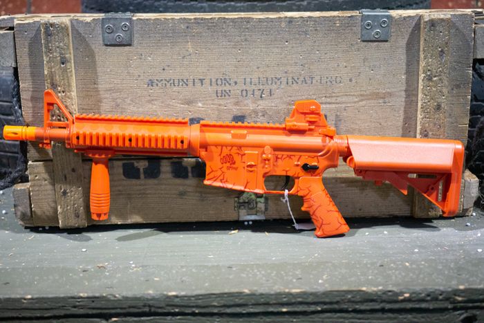 REKT OpFour CO2 Powered RED Foam Dart Rifle