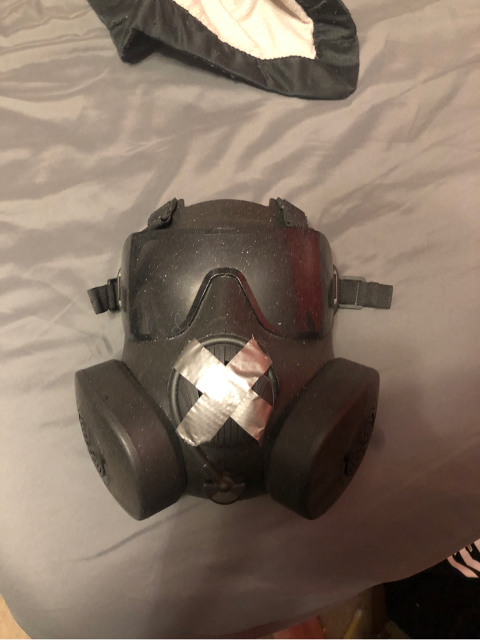 SOLD Former mute cosplay m50 pc50 style mock gas mask with fans in