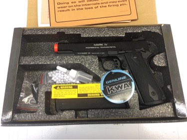 SOLD BNIB KWA 1911 MKIV PTP GBB HopUp Airsoft