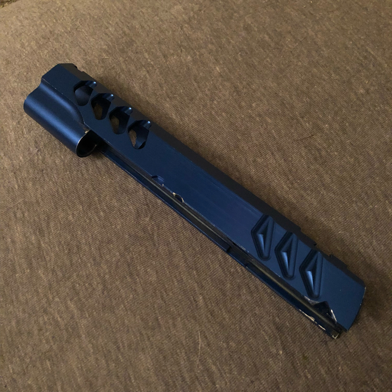 SOLD Blue Airsoft Masterpiece 4 Triangles 5.1 Hi Capa Slide | HopUp Airsoft