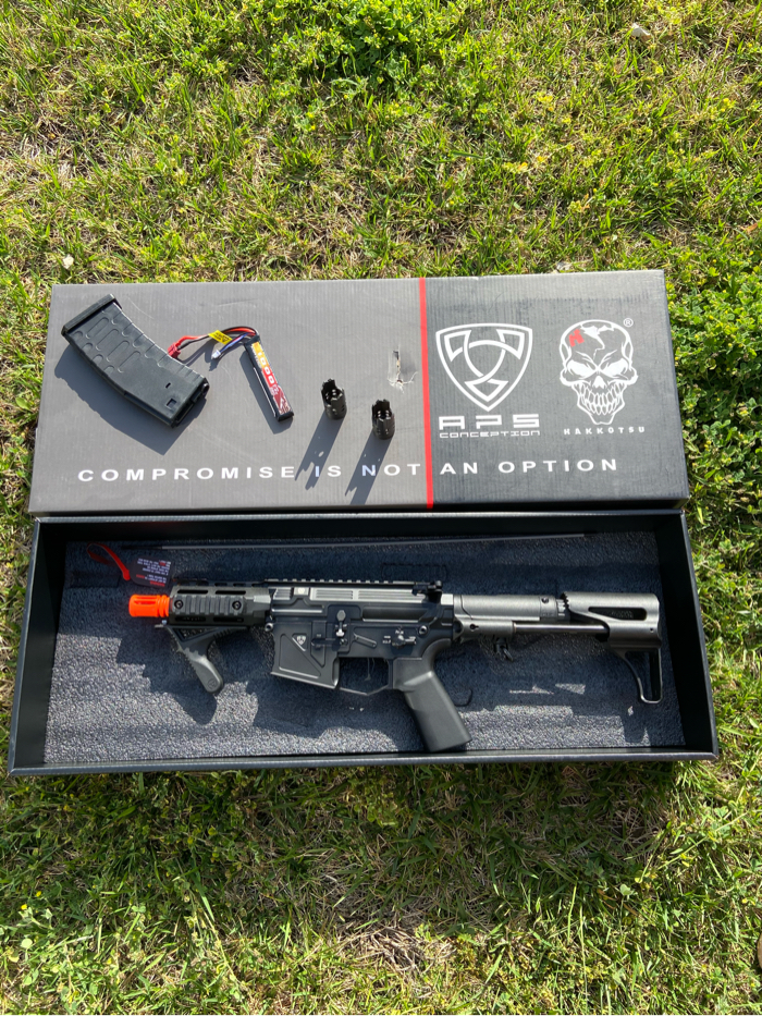 SOLD APS Phantom Extremis Mark Vii + Battery & Muzzle Breaks ! | HopUp  Airsoft