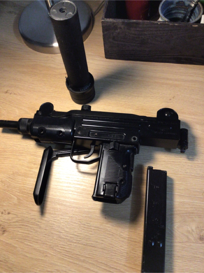 Gently used KWC CO2 GBB Mini UZI with full trades, and a PBS-1 that fits  perfectly | HopUp Airsoft