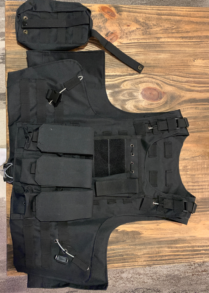 Black Tactical Load Vest (Non-ballistic) | HopUp Airsoft