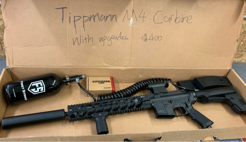 Sold Tippmann M Full Setup Hopup Airsoft