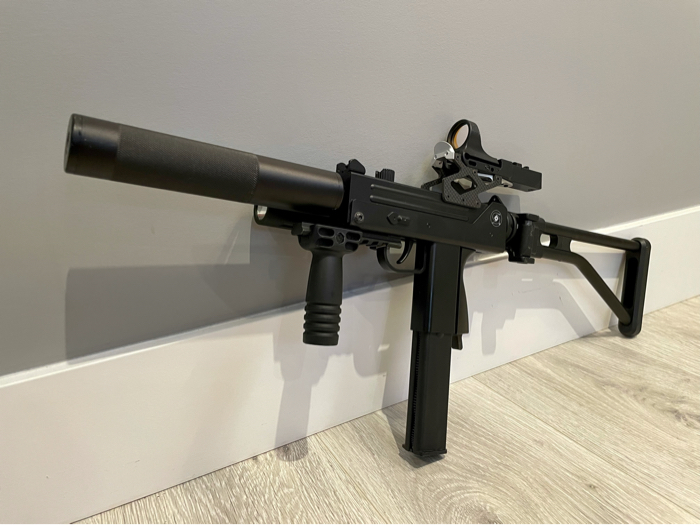 SOLD Custom ASG Cobray Ingram M11 CO2 6mm Airsoft | HopUp Airsoft