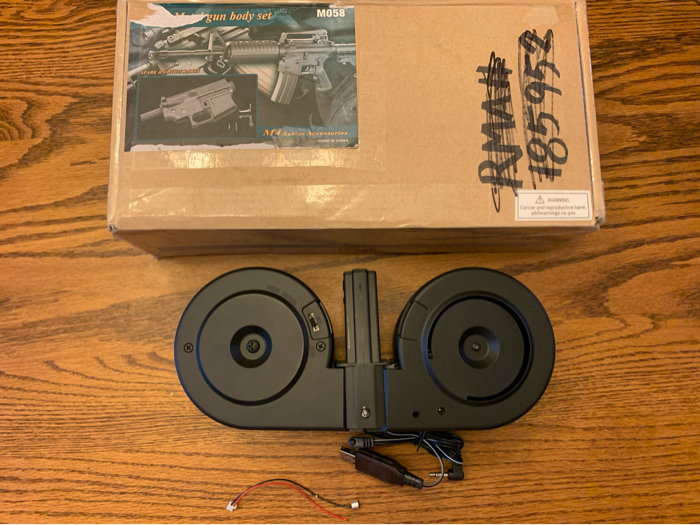 SOLD BONEYARD Avengers 3000rd Electric C-Mag Drum for M4 M16 Series ...