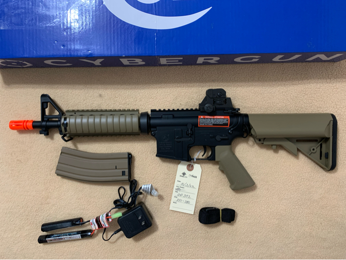 COLT M4 CQBR SOPMOD AEG Airsoft Rifle w/ Metal Gearbox by CYBERGUN