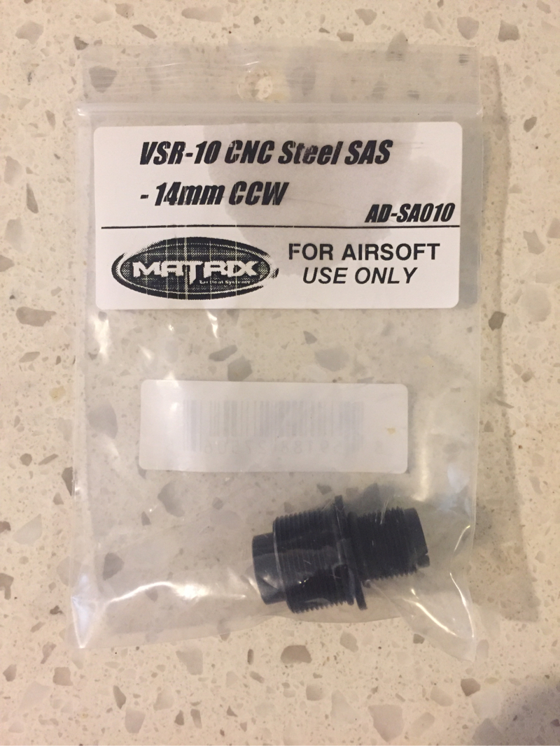 Sold Vsr 10 Threaded Adapter 14mm- Bnib 