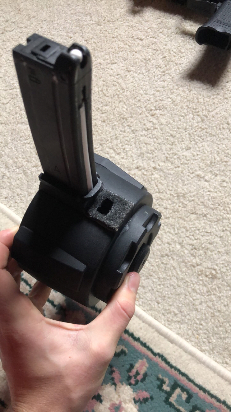 SOLD Tapped Hpa Mp7 Drum Mag HopUp Airsoft