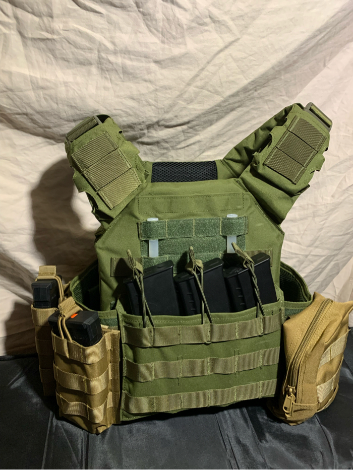 VISMIX Tactical Vest MOLLE Combat Training Vest Adjustable Camo Vest for  Men