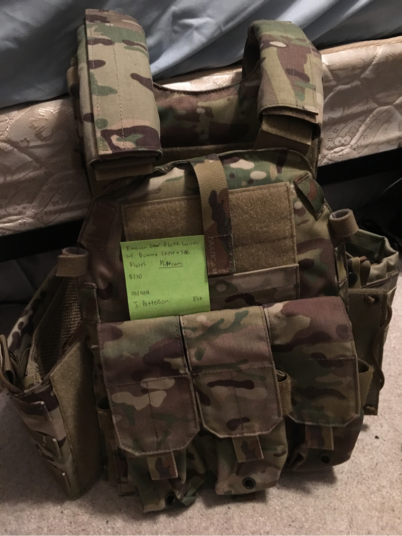 SOLD EmersonGear Multicam Plate Carrier w/ dummy plates | HopUp Airsoft