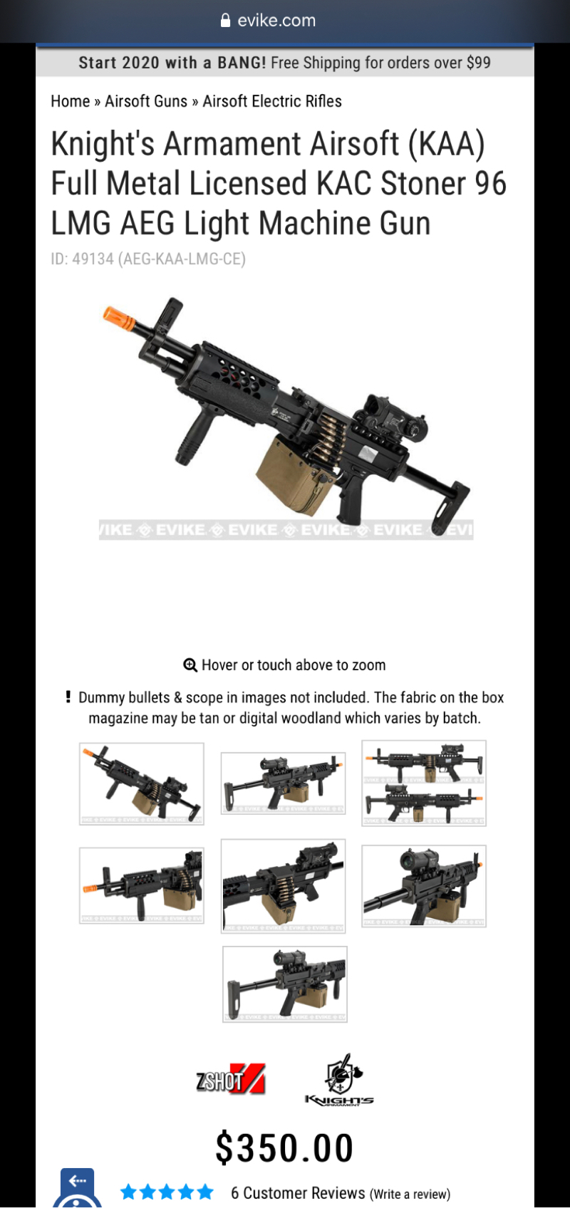 SOLD Classic Army STONER 96 LMG HopUp Airsoft