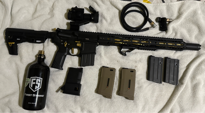 Tokyo Marui MWS MTR16 Gold DMR Cerakote | HopUp Airsoft