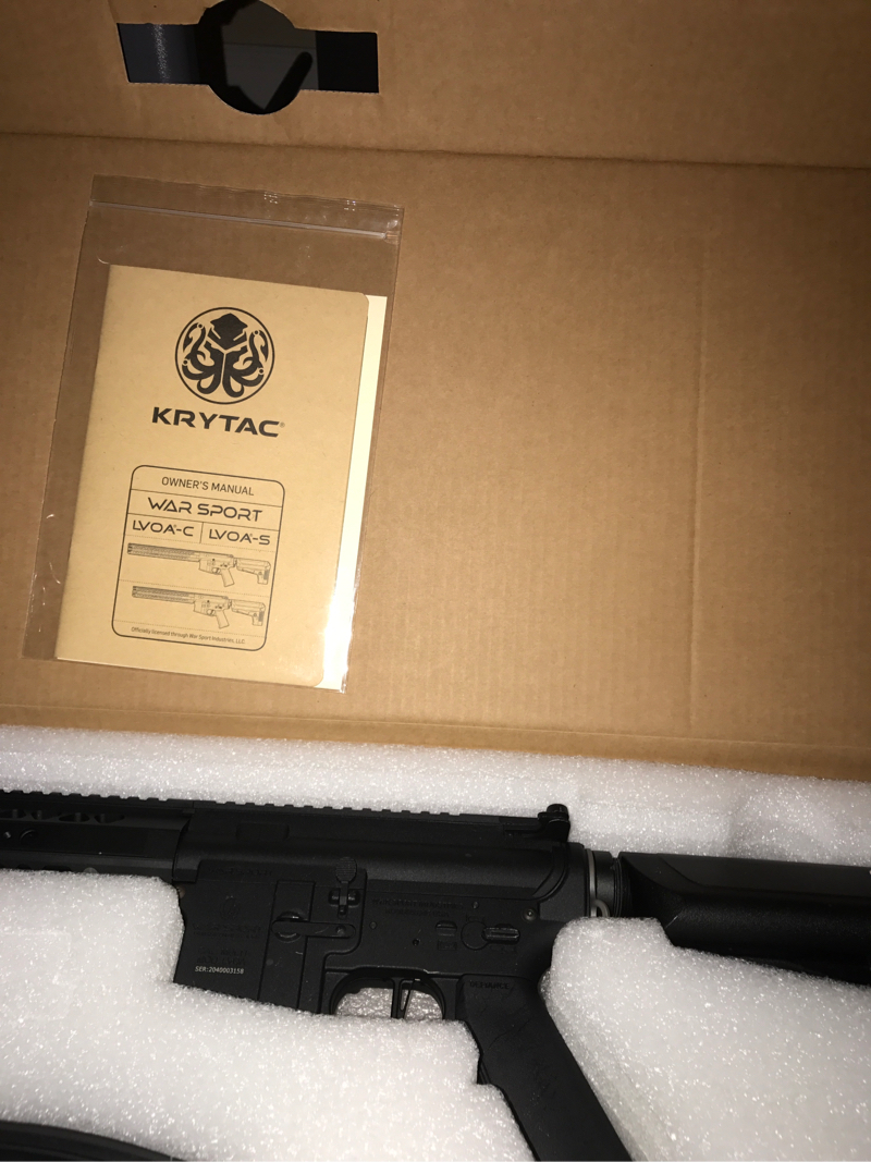 SOLD KRYTAC LVOA S NEARLY BRAND NEW W EXTRAS HopUp Airsoft