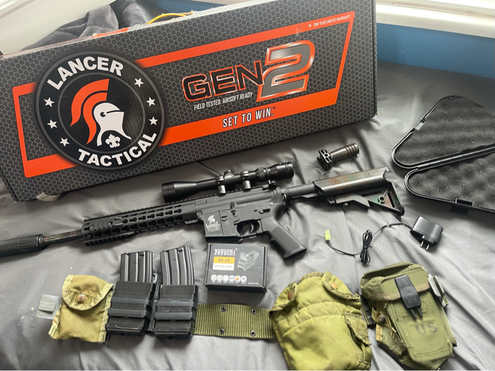 Gen 2 10 KeyMod Airsoft AEG w/ Crane Stock