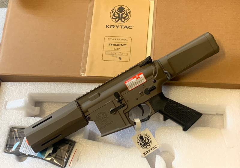 SOLD KRYTAC SDP Full Metal AEG M4 Pistol Limited (FDE) Package (NO