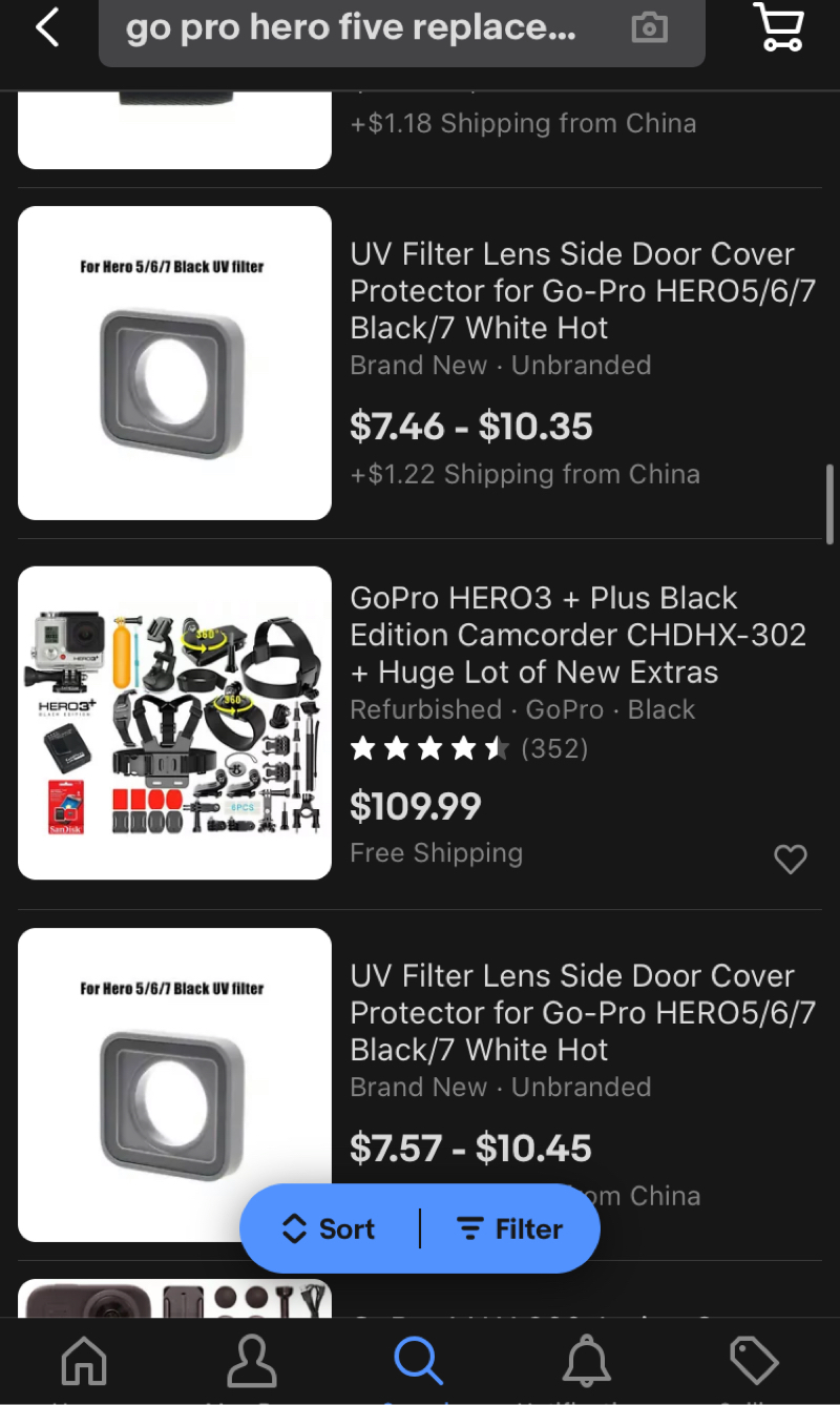 Wtb Go Pro Hero Five Session Five Replacement Lens Batteries Hopup Airsoft