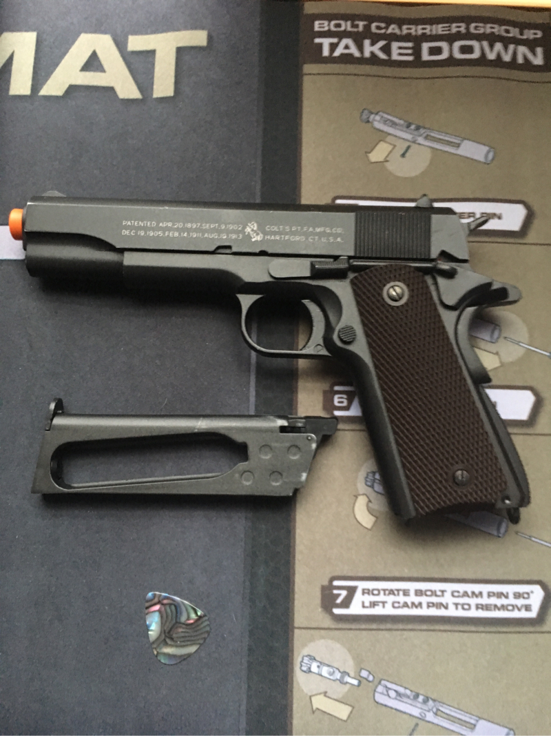 SOLD KWC Full Metal 1911 Anniversary Edition HopUp Airsoft