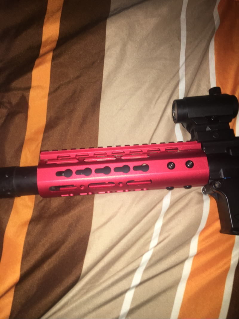 SOLD Red Keymod Rail | HopUp Airsoft