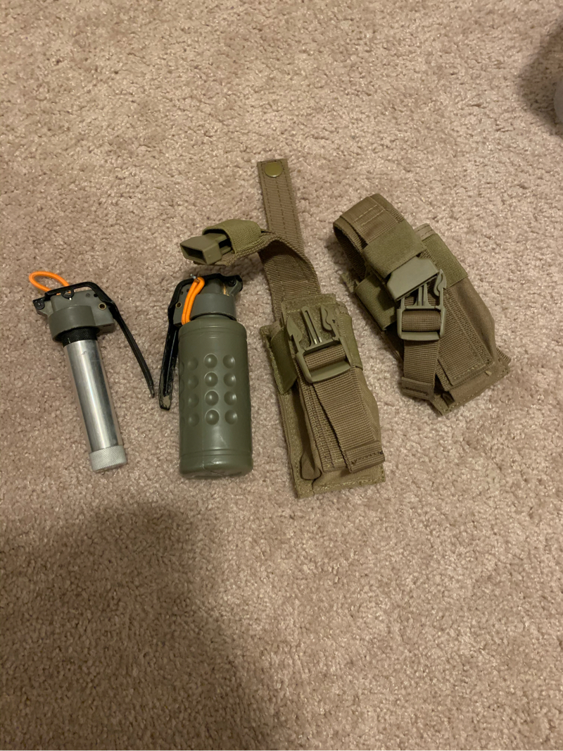 SOLD 2 Thunder B Grenades With Pouches | HopUp Airsoft